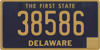 DE license plate 38586