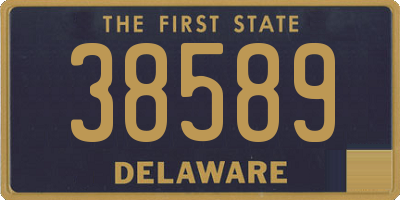 DE license plate 38589