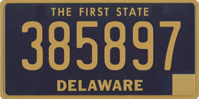 DE license plate 385897