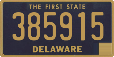 DE license plate 385915