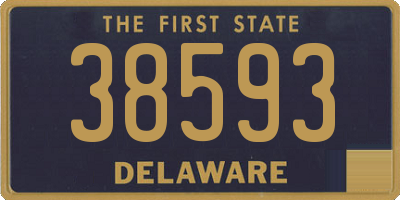 DE license plate 38593