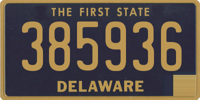 DE license plate 385936