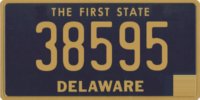 DE license plate 38595
