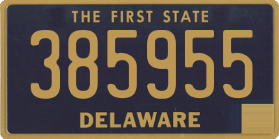 DE license plate 385955