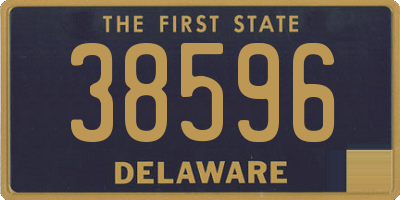 DE license plate 38596