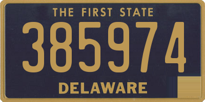 DE license plate 385974