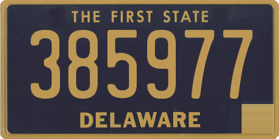 DE license plate 385977