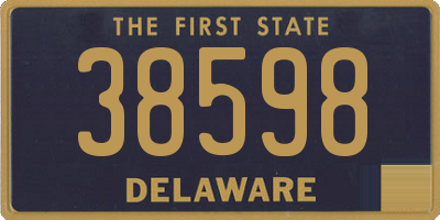 DE license plate 38598