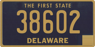 DE license plate 38602