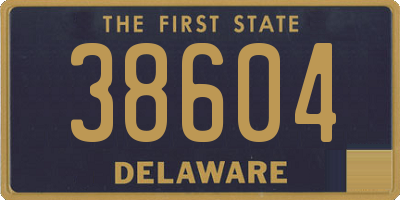 DE license plate 38604