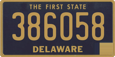 DE license plate 386058