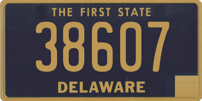 DE license plate 38607