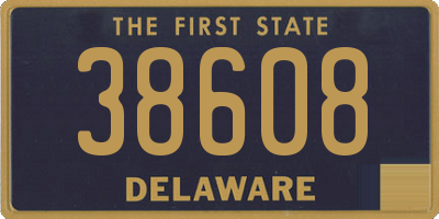 DE license plate 38608