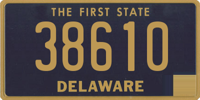 DE license plate 38610