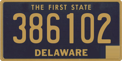 DE license plate 386102