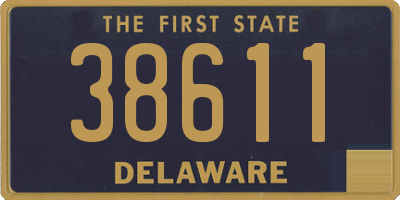 DE license plate 38611