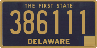 DE license plate 386111