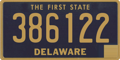 DE license plate 386122