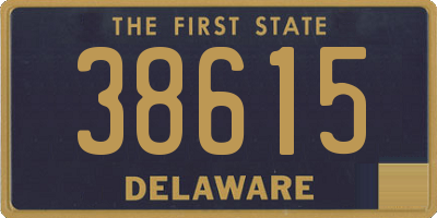DE license plate 38615