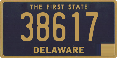 DE license plate 38617