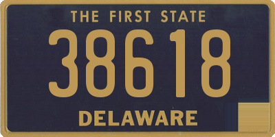 DE license plate 38618