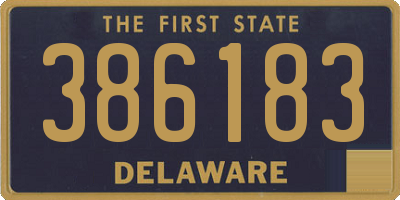 DE license plate 386183