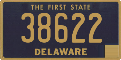 DE license plate 38622