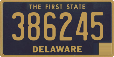 DE license plate 386245