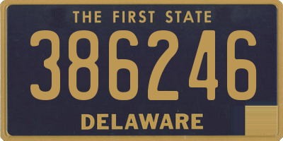 DE license plate 386246