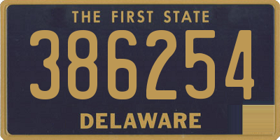 DE license plate 386254