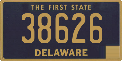 DE license plate 38626