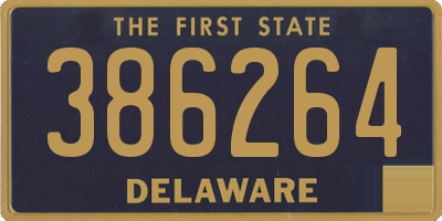 DE license plate 386264