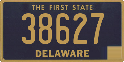 DE license plate 38627