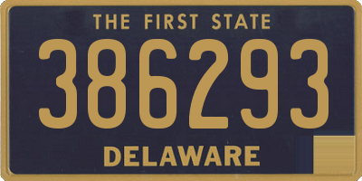 DE license plate 386293