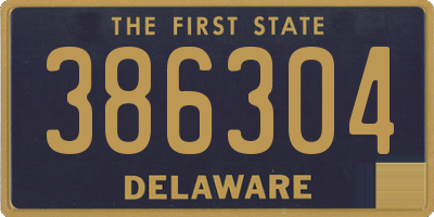 DE license plate 386304