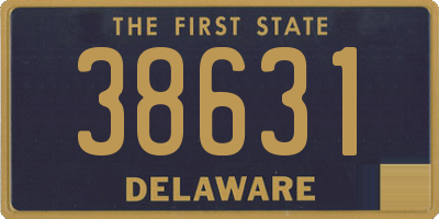 DE license plate 38631