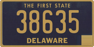 DE license plate 38635