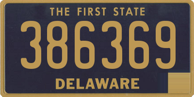 DE license plate 386369