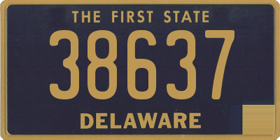 DE license plate 38637