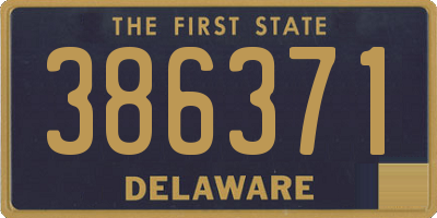 DE license plate 386371