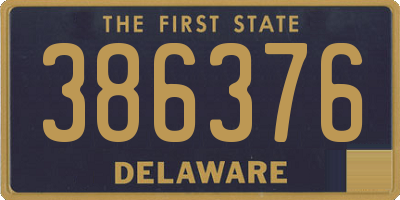 DE license plate 386376