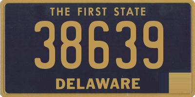 DE license plate 38639
