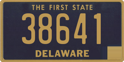 DE license plate 38641