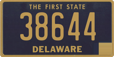 DE license plate 38644
