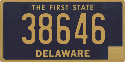DE license plate 38646