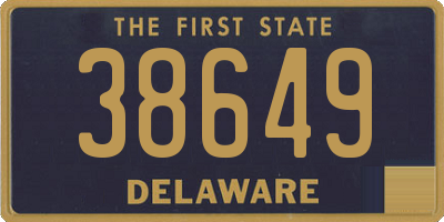 DE license plate 38649