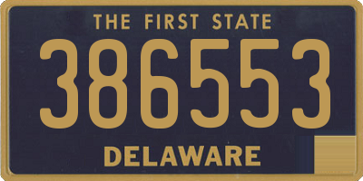 DE license plate 386553