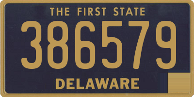DE license plate 386579