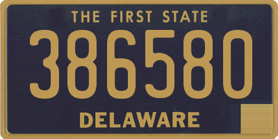 DE license plate 386580