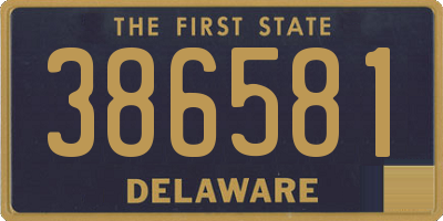 DE license plate 386581